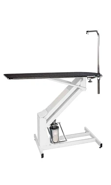 PetLift MasterLift Hydraulic Grooming Table With Rotating Post - Classic White