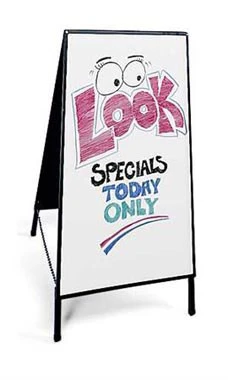 Dry Erase Board A-Frame Sidewalk Sign