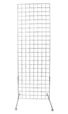 2 X 6 Foot Chrome Standing Grid Screen