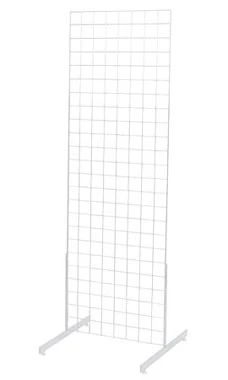 2 X 6 Foot White Standing Grid Screen