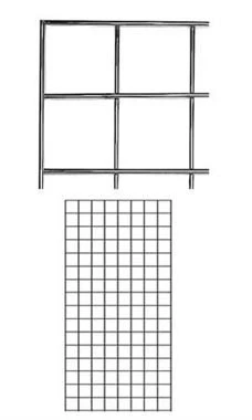 2 X 4 Foot Chrome Wire Grid Panel