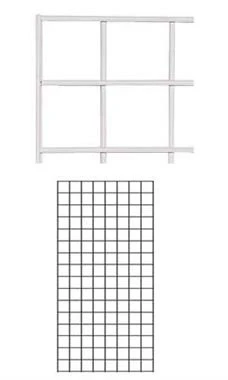 2 X 4 Foot White Wire Grid Panel