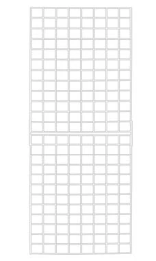 2 X 6 White Collapsible Wire Grid Panels