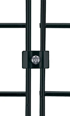 Black Wire Grid Panel Connector