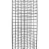 Chrome Triangle Wire Grid Tower With Base And Casters