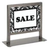 Boutique Raw Steel 7 ¼ X 7 Inch Countertop Sign Holder