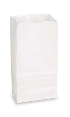 Small White Paper Sacks - Case Of 1,000